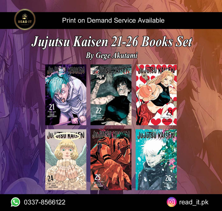 Jujutsu Kaisen Series 21–26 Books Set By Gege Akutami – Shonen Manga ...